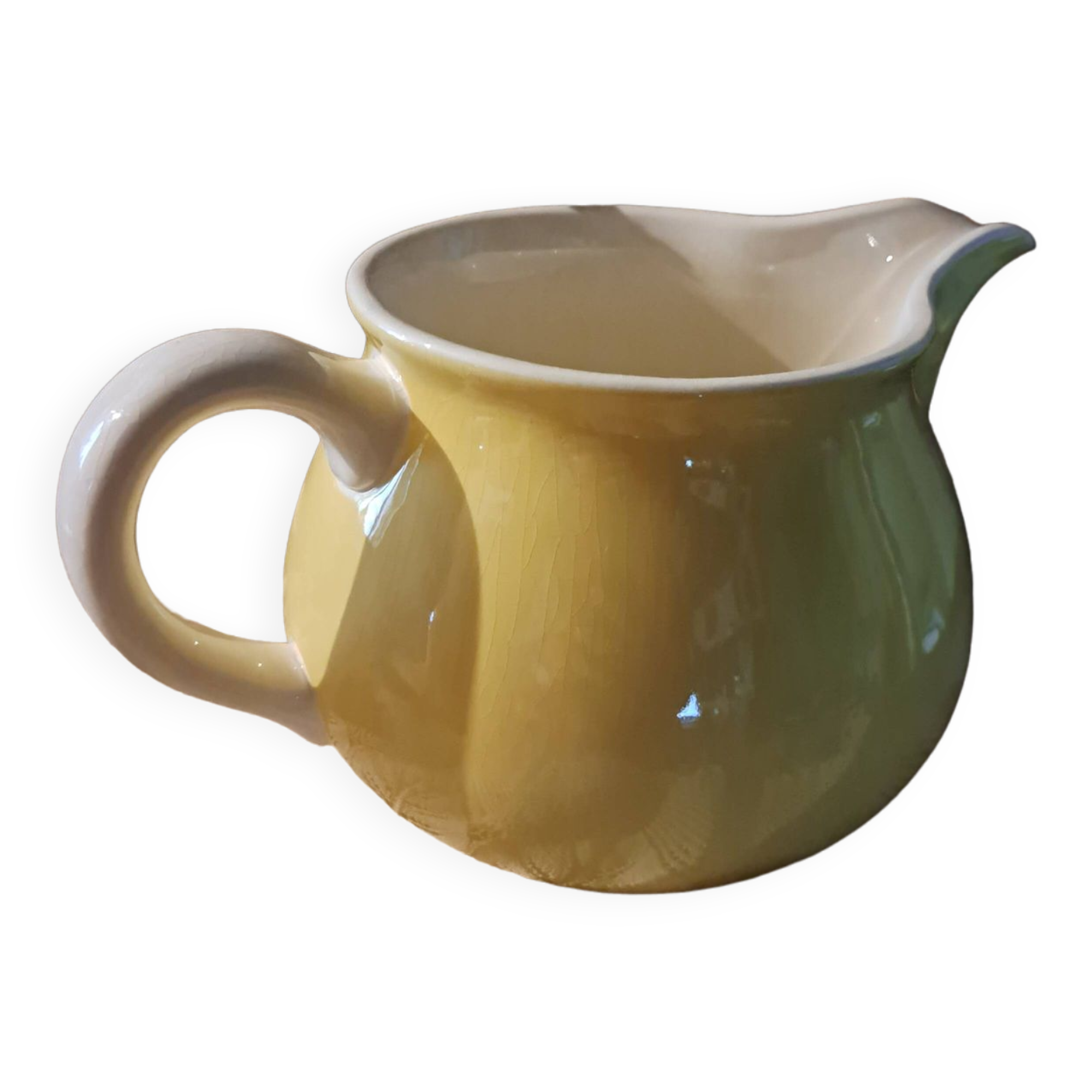 Grand pot à lait crémier Villeroy et Boch jaune