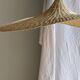 Very large rattan pendant light in the shape of a hat D125 H50