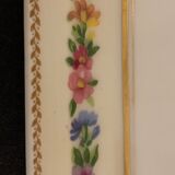 Chocolate cake dish Raynaud Limoges floral decoration