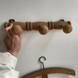 Wall coat rack with 3 hooks