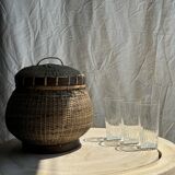 6 grands verres à orangeade en verre