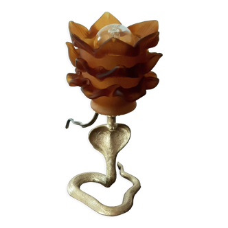 Bronze snake lamp