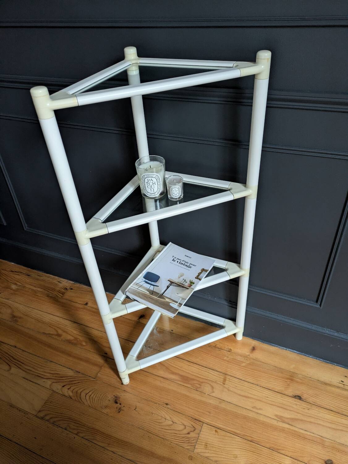 Space Age corner shelf