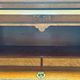 Beautiful vintage 20th-century American cylinder desk and its chair.