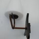 Arlus wall light. Metal and opaline glass. 1960s.