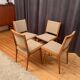 Set of four Cane Back chairs designed by Jens Risom, JO Carlssons, Sweden, 1950s