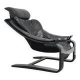 Leather Armchair by Åke Fribytter for Nelo Möbel, Sweden, 1970s