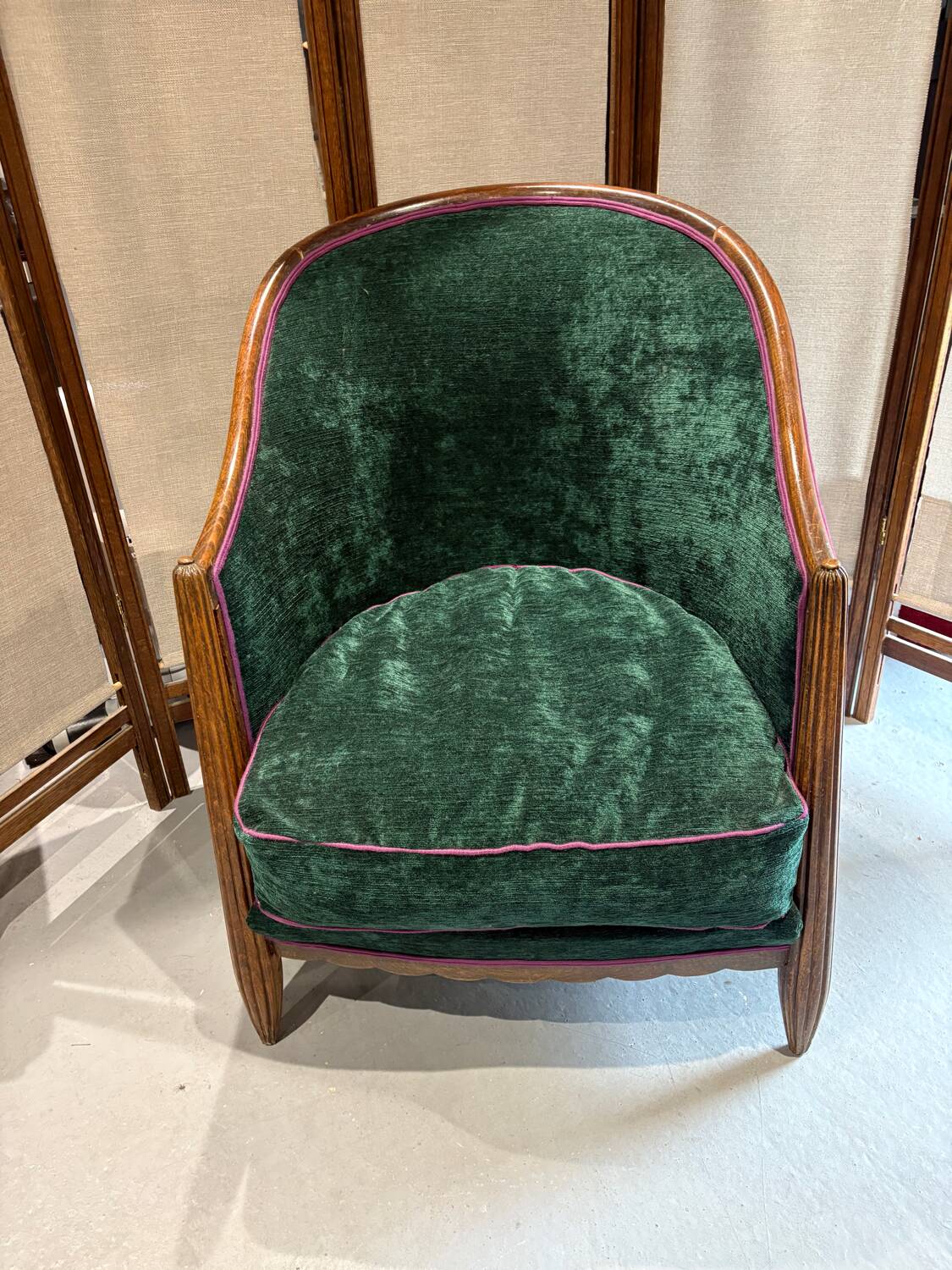 Barrel chair completely refurbished