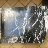 marble and metal coffee table
