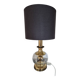 Vintage Art Deco lamp, brass and glass,