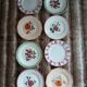 8 antique dessert plates from Digoin and Sarreguemines