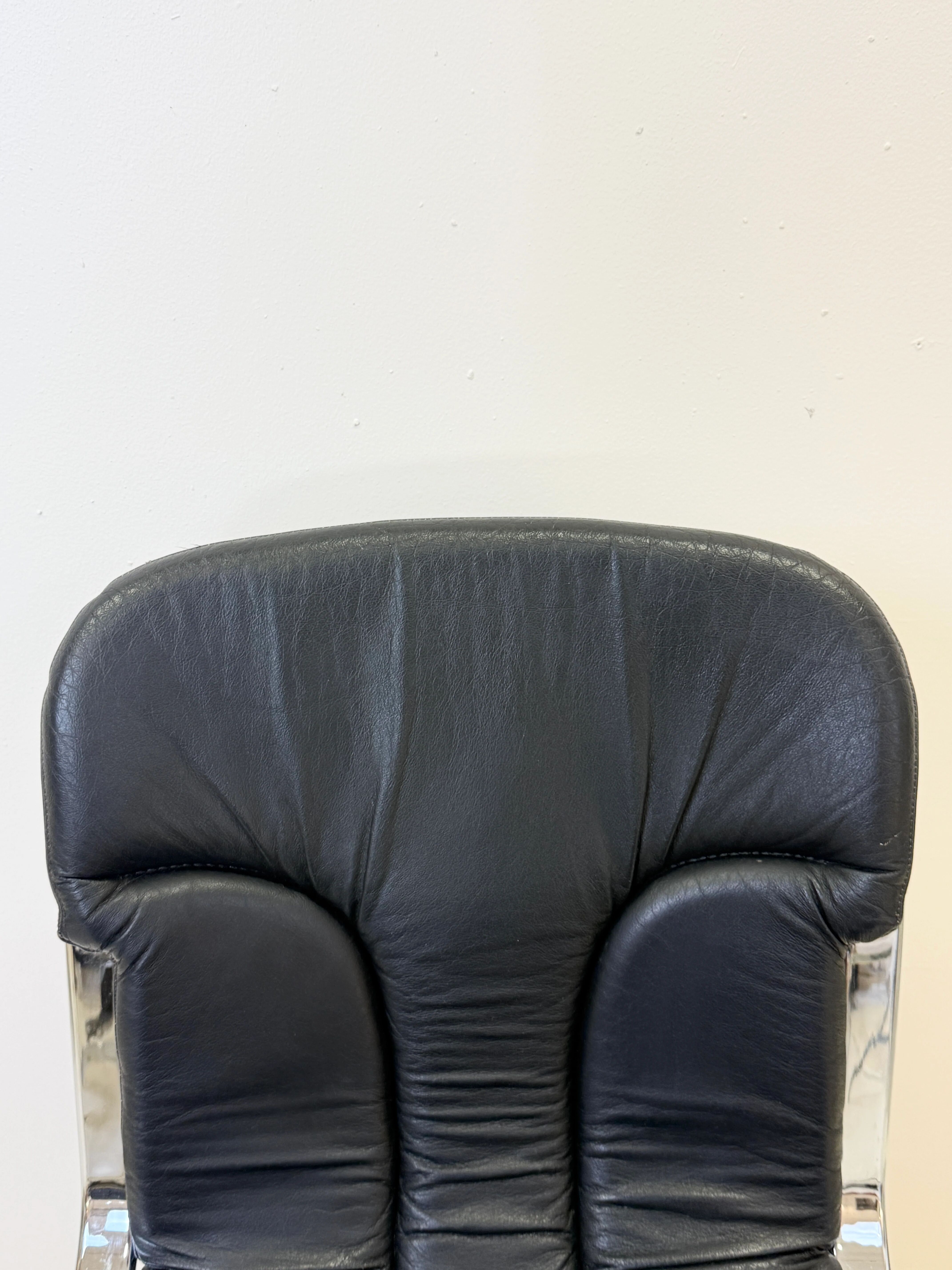 Set of 4 chairs by Willy Rizzo, 1970s