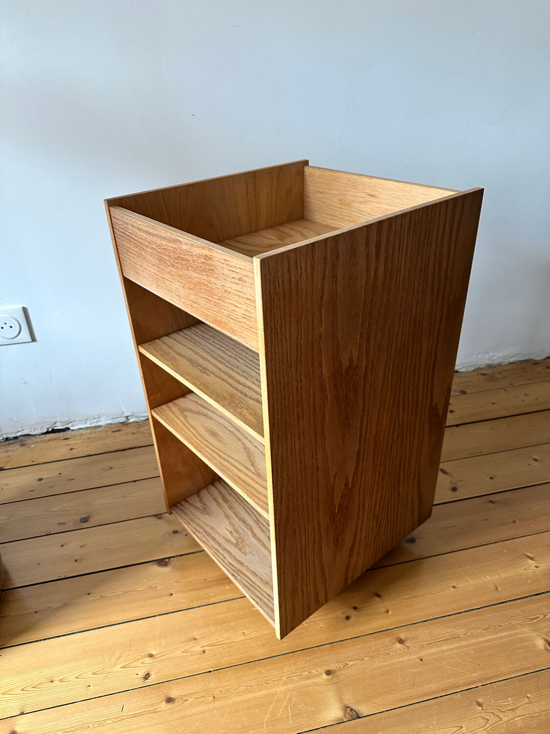 Oak serving trolley