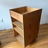 Oak serving trolley