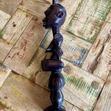 Very rare woman statuette in wenge signed Mayola “Muta” Congo circa 1940