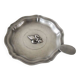 Old fleur de lys ashtray in pewter