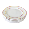 Suite de 8 assiettes semi porcelaine  Ceranord