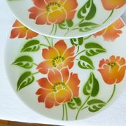 4 vintage dessert plates Moulin des Loups Orchies model Ontario 210677