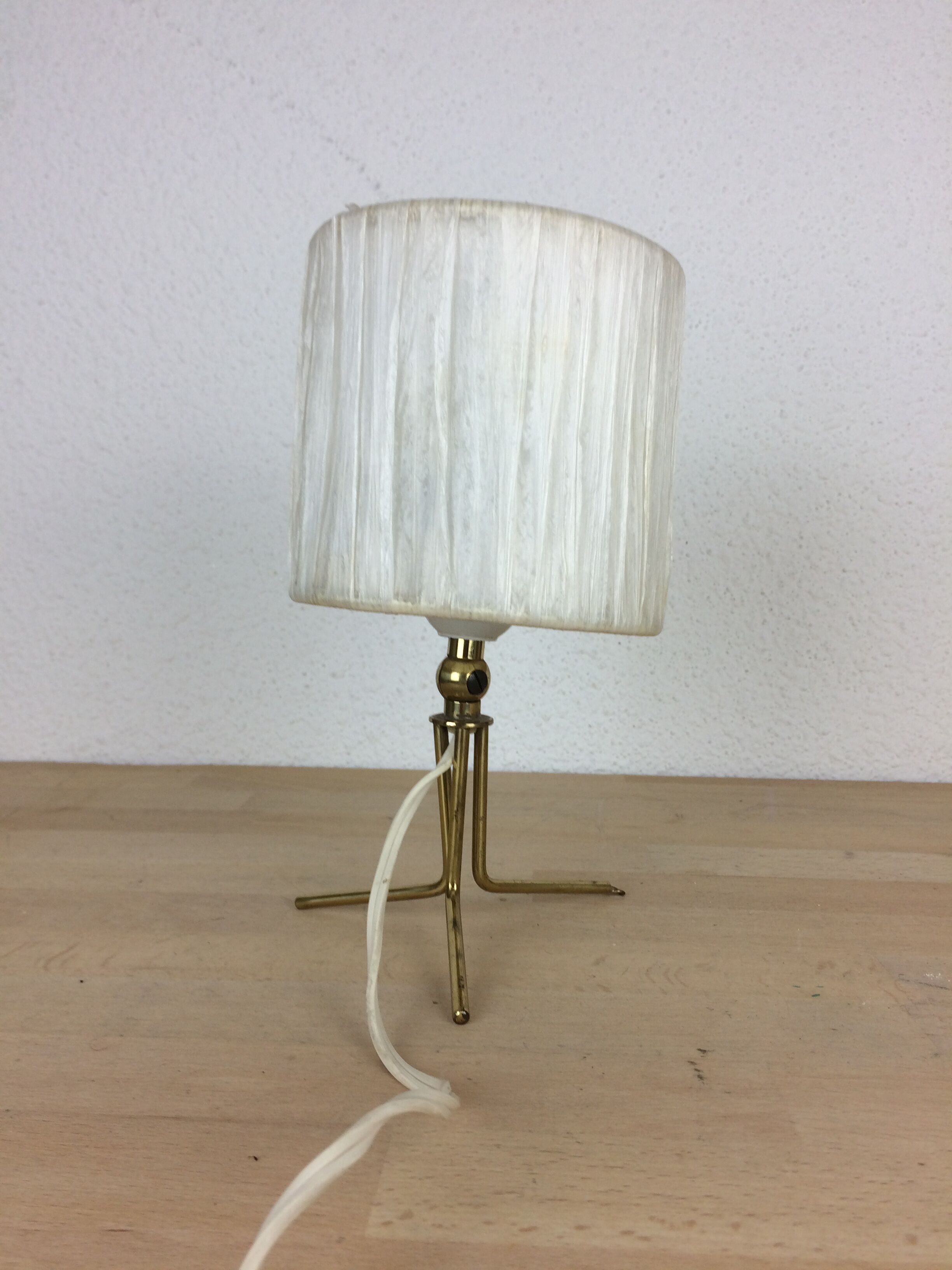 Brass tripod wall lamp 50s