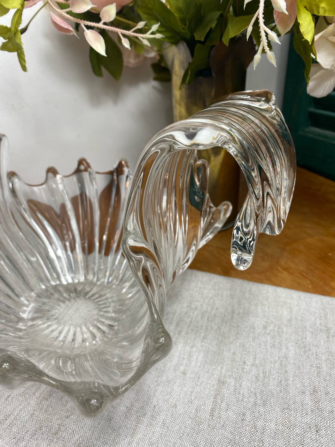 Large crystal fruit bowl, 1950s/1960s