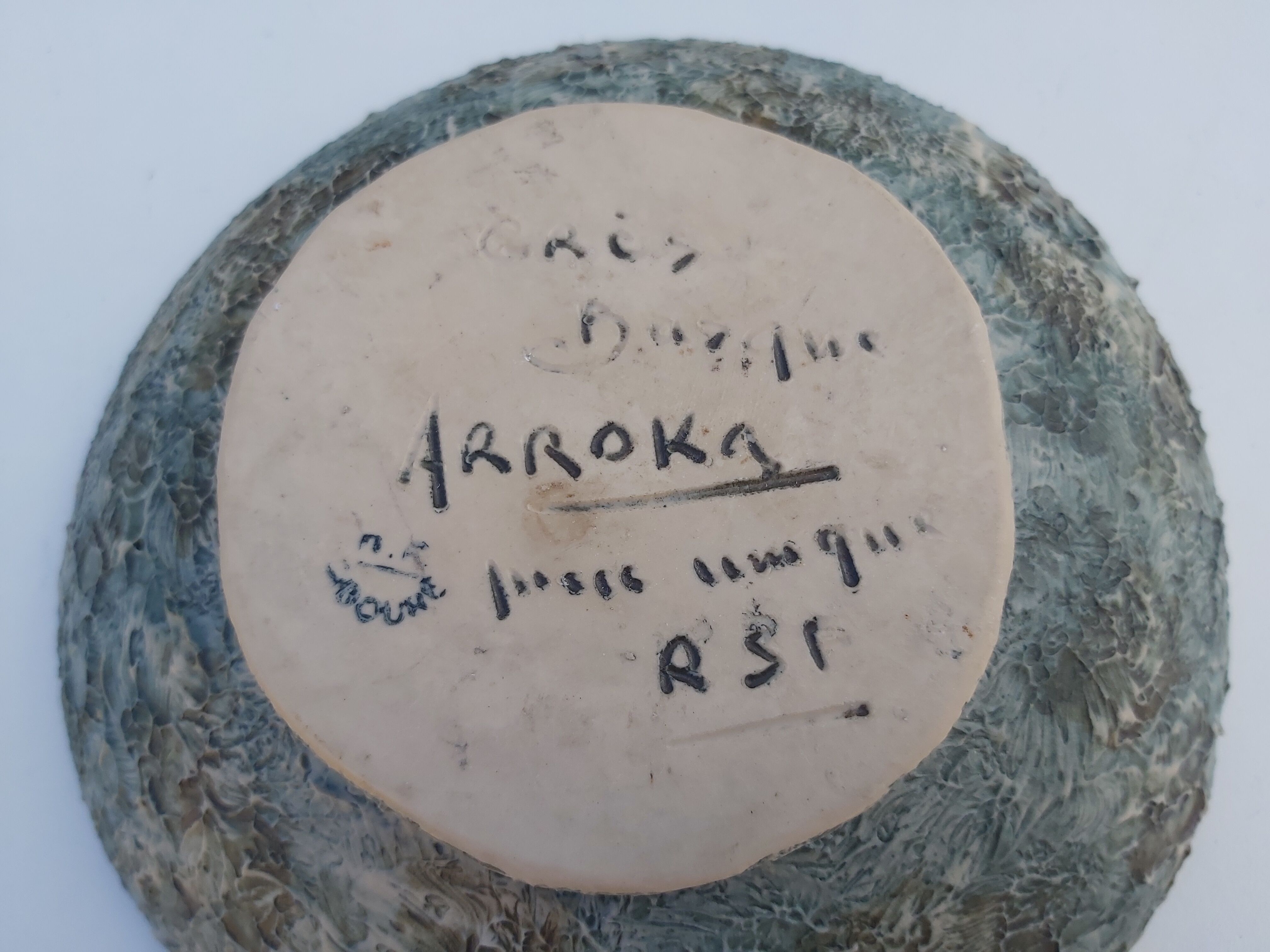 Basque sandstone cut Ciboure Arroka unique piece