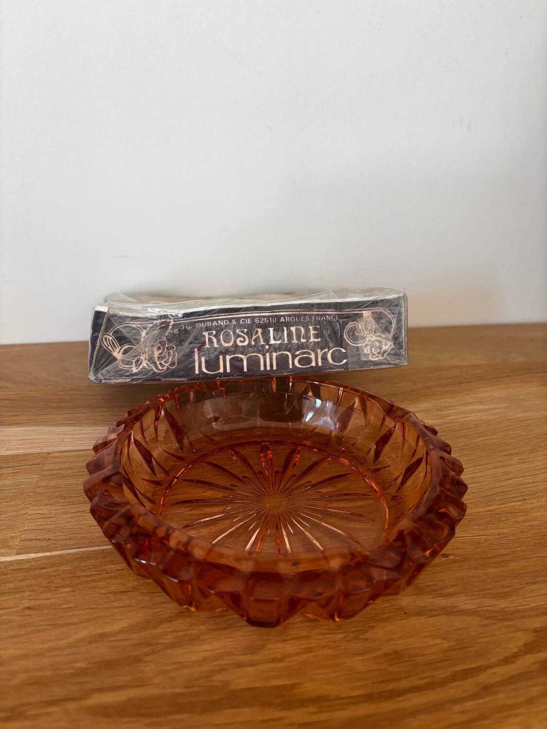 Vintage Luminarc Rosaline ashtray