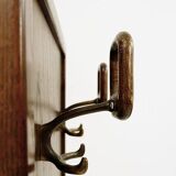 Mid Century Modern wood wall coat rack - 2 available