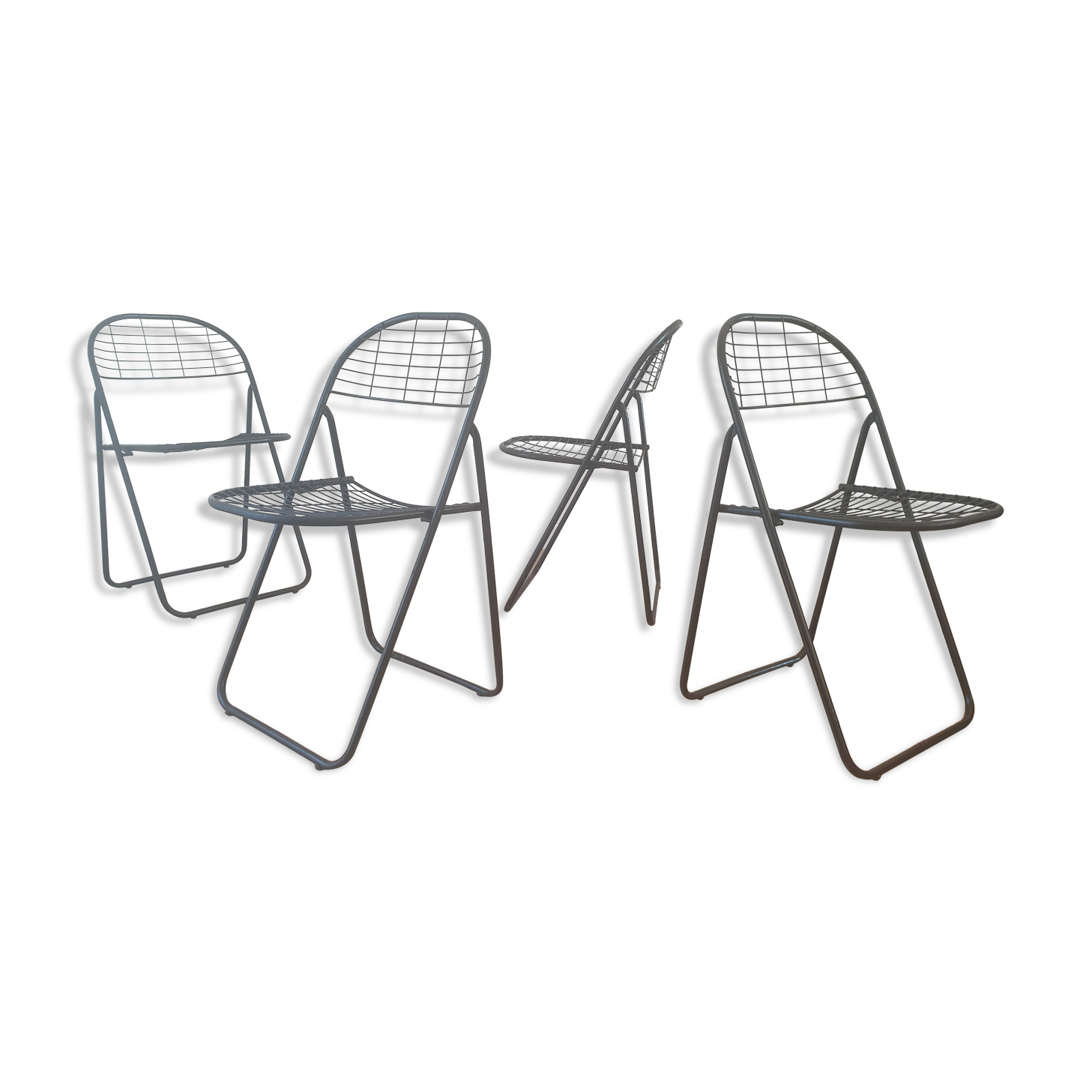 Set of 4 folding chairs