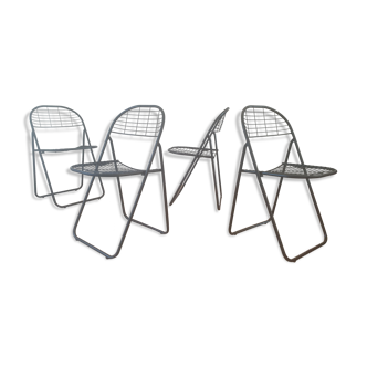 Set of 4 folding chairs
