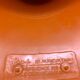Vintage orange Tam Tam stool – Original stamp – 1970s