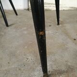 Table Tolix, by Xavier Pauchard pedestal compass