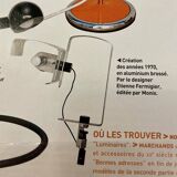 Large Aluminum Desk Lamp by Etienne Fermigier for Monic, 1970s