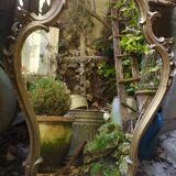 Baroque mirror in gilded wood 87x54cm