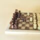 Onyx and marble chess set