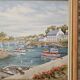 Oil Painting on Canvas Marine - Landscape Brittany - Doelan Signed J Courbon