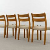 Chaises de Salle à Manger Mid-Century en Teck par EMC, Danemark, années 60, Set de 4
