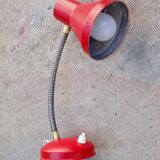 Lampe de bureau à poser rouge vintage année 70
