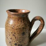 Vintage rustic handcrafted stoneware pitcher carafe