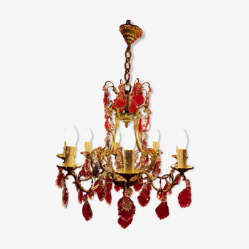 Louis XV style bronze chandelier
