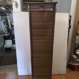 Pair of oak curtain file cabinets