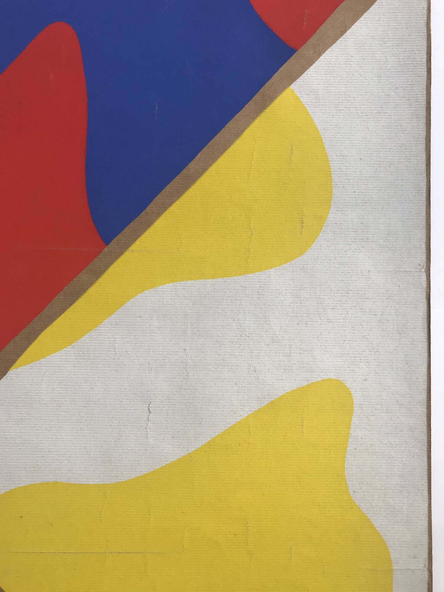 Claude Viallat, Sénanque Abbey, Gordes, 1978. original poster in screen printing on kraft