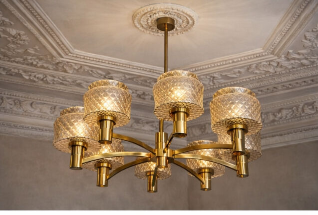 60s chandelier in very good condition.