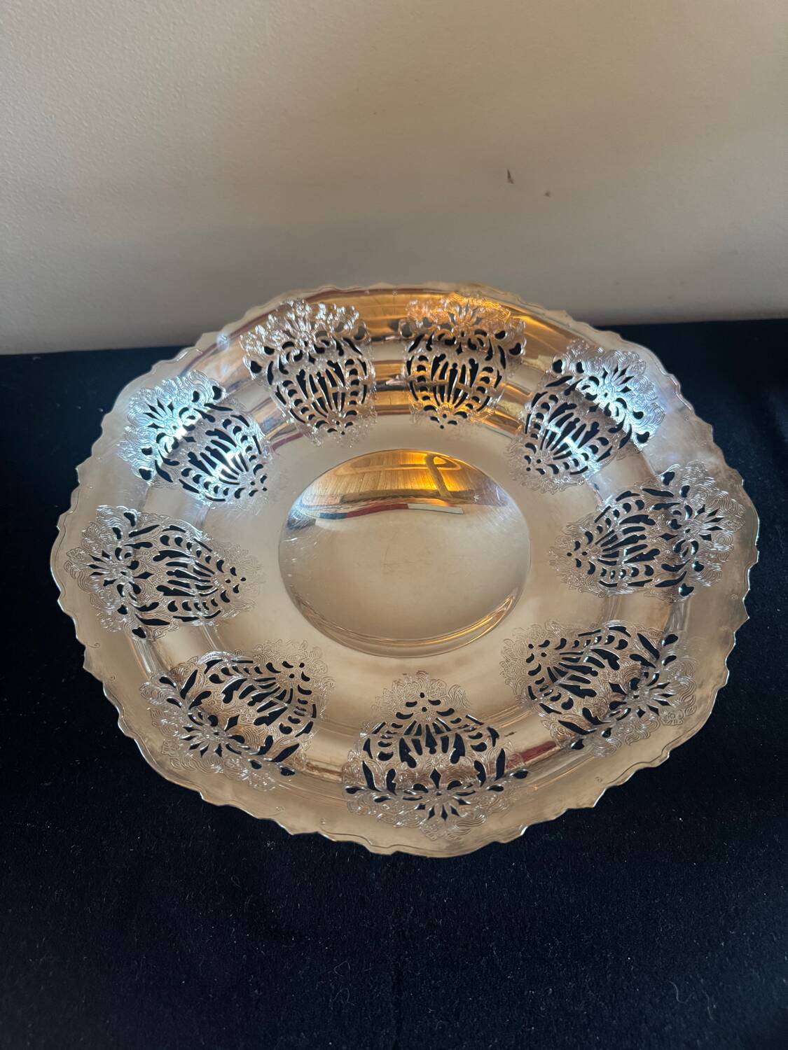 Openwork basket circa 1970 stamped