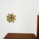 Floral Hollywood Regency Wall or Ceiling Lamp by Hans Kögl