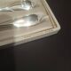 Christofle box – Child's spoon & fork – Silver-plated metal