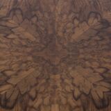 Walnut art-deco side table