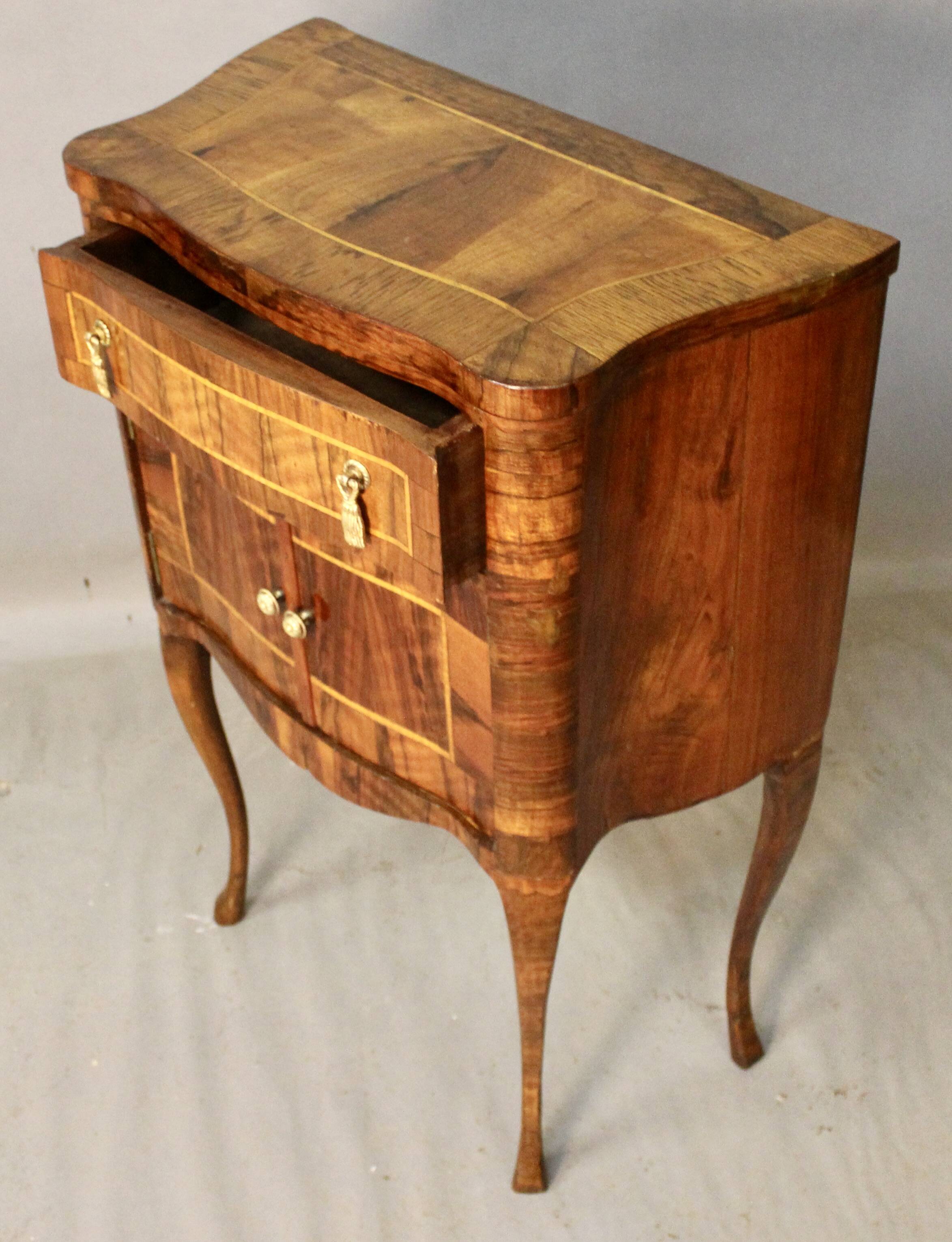 Bedside Or Sauteuse In Rosewood Marquetry