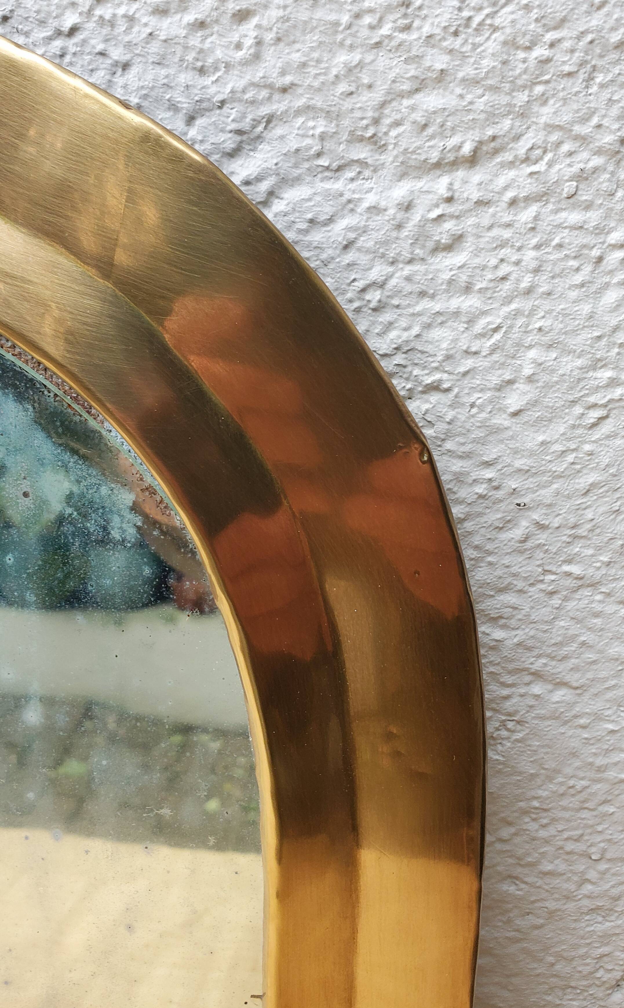 Brass mirror 45x29cm
