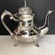 Silver metal tea and coffee service