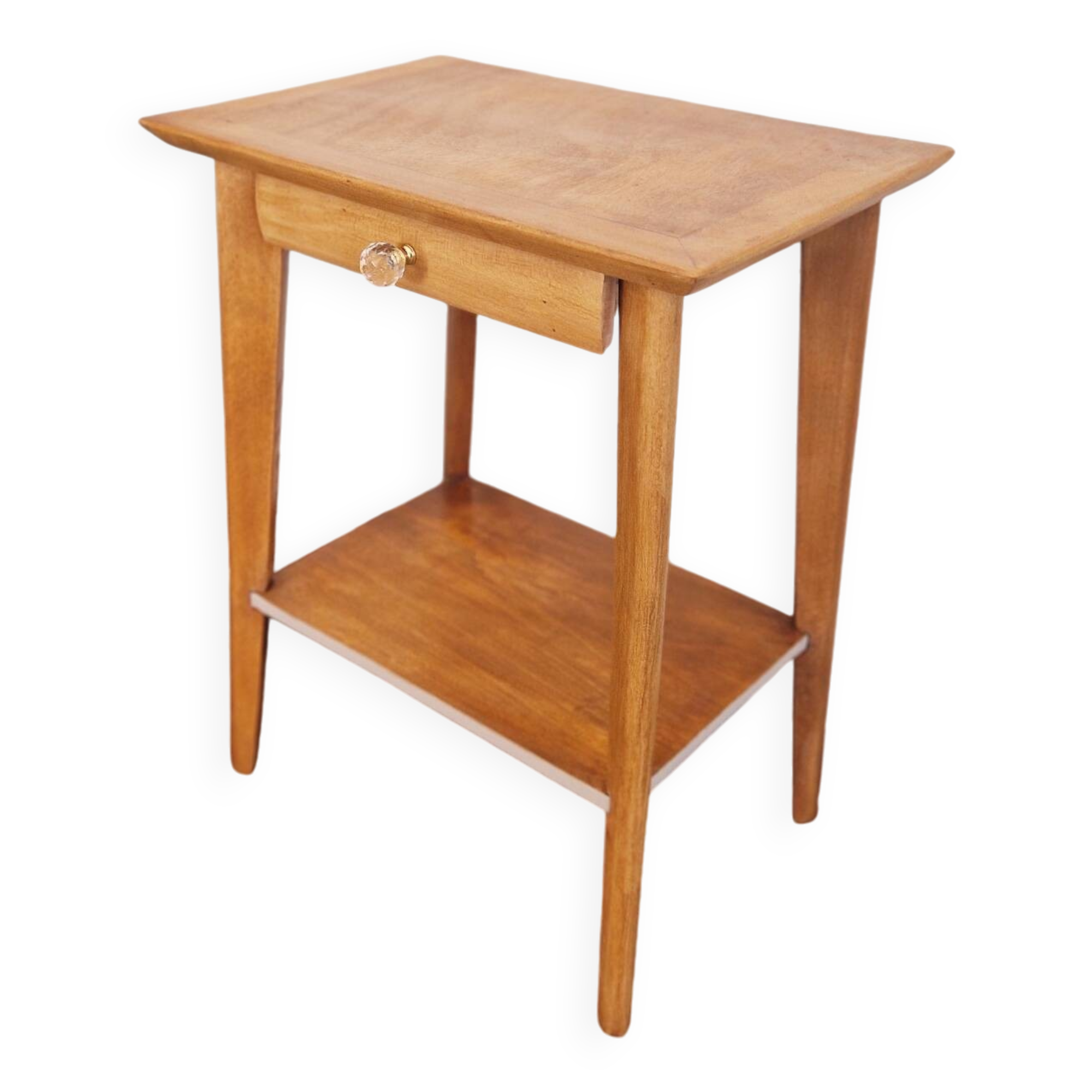 1950s side table with compass legs